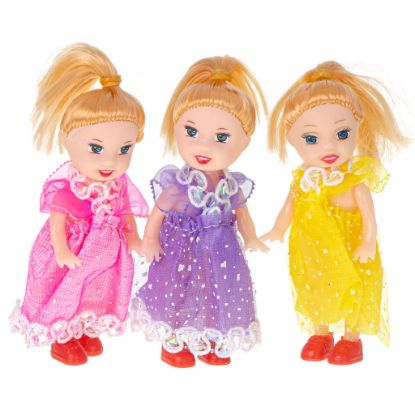 Image de Ensemble de poupées de maison de poupée de 10 cm (3 pièces)