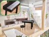 Image de Maison de poupée en bois LED Boho