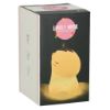 Obraz przedstawia pudełko produktu "Lovely Horse" silikonowa lampka nocna, z rysunkowym wizerunkiem lampki na żółtym tle.